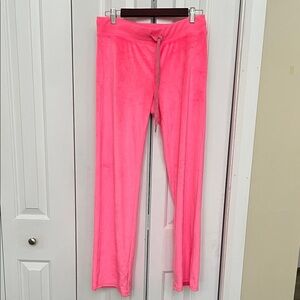 Aerie Bright Pink Velour Sweatpants
